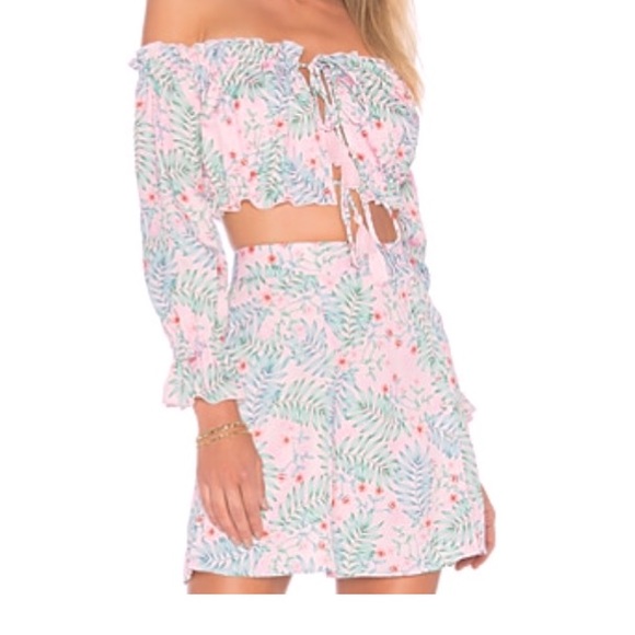 SANGRIA TOP IN PINK TROPICAL - XS. - Picture 1 of 1